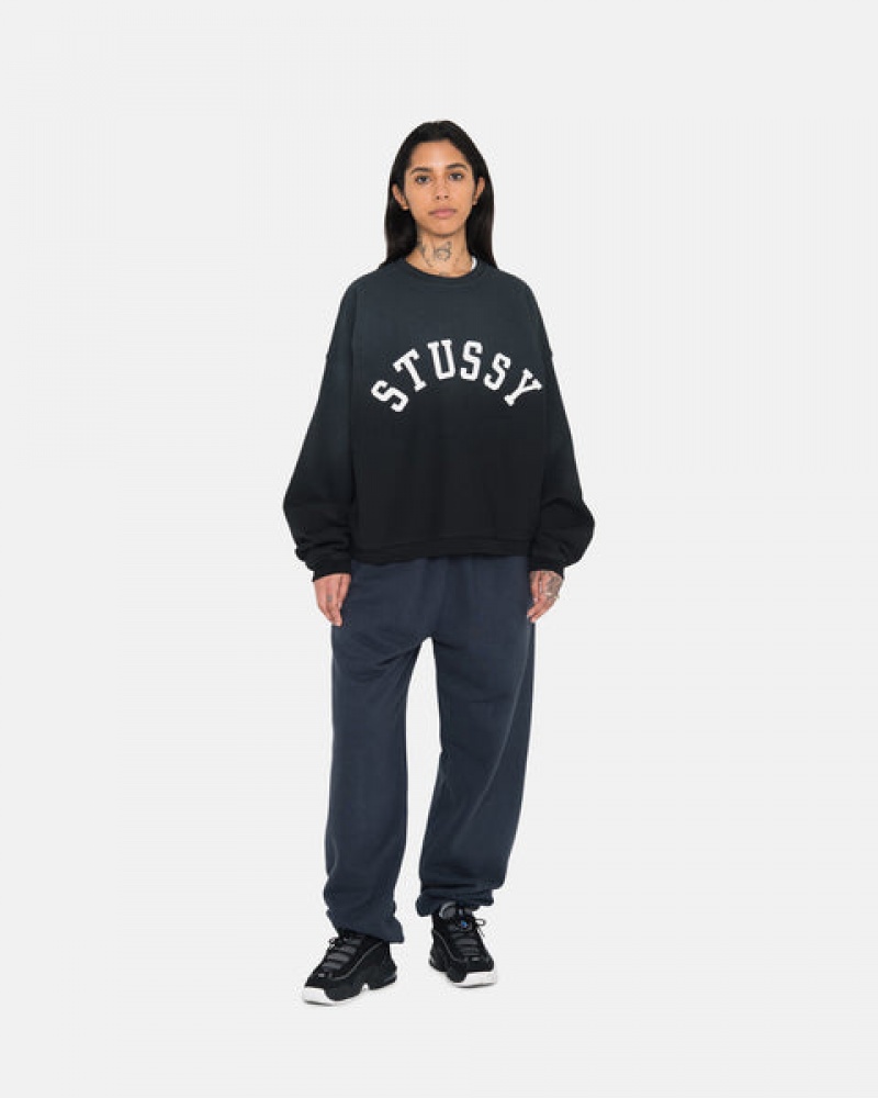 Navy Stussy Overdyed Stock Logo Sweatpant Men Sweatpants | VOE-6038