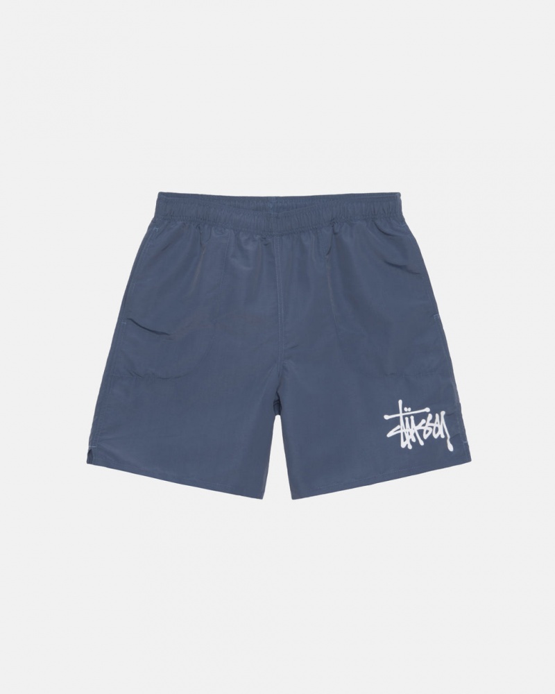 Navy Stussy Water Short Big Basic Men Shorts | MRN-6809