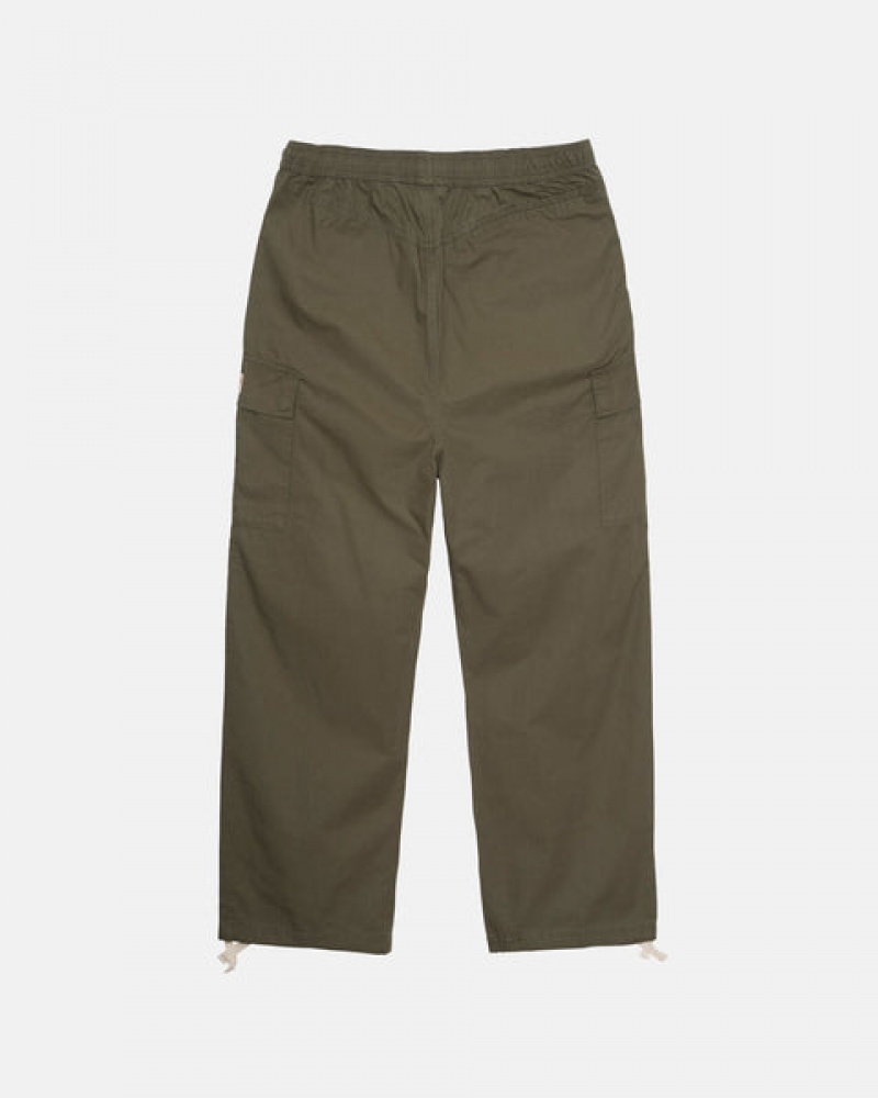 Olive Stussy Ripstop Cargo Beach Pant Men Pants | GES-1043