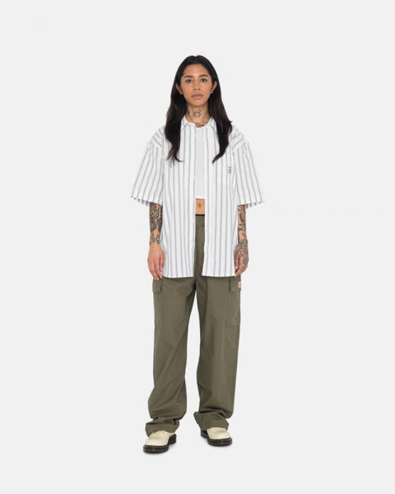 Olive Stussy Ripstop Cargo Beach Pant Men Pants | GES-1043