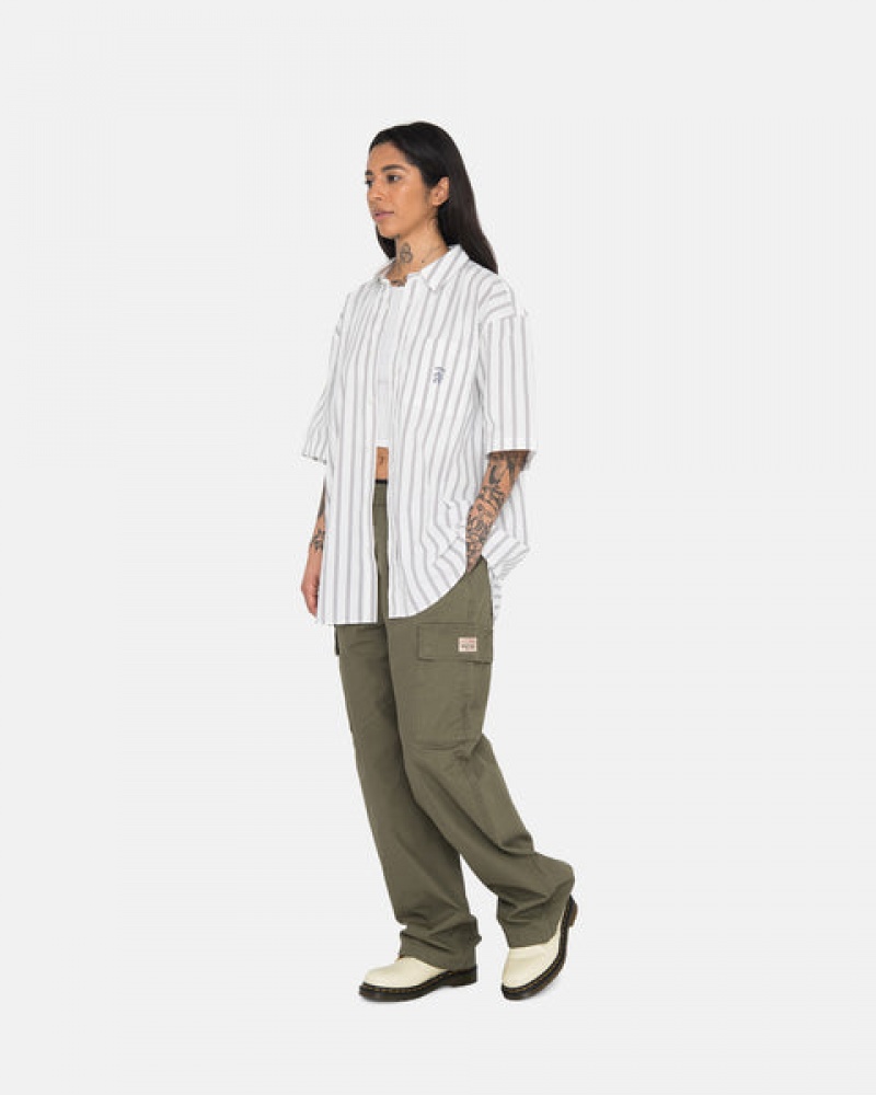 Olive Stussy Ripstop Cargo Beach Pant Men Pants | GES-1043