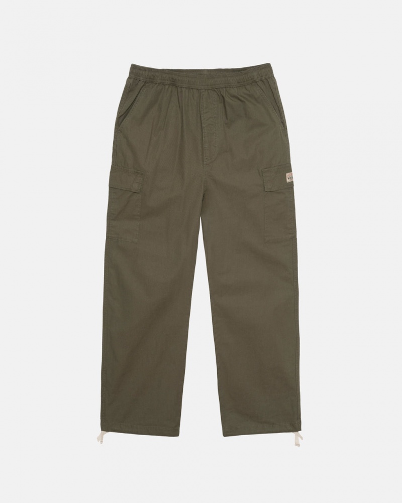 Olive Stussy Ripstop Cargo Beach Pant Men Pants | GES-1043