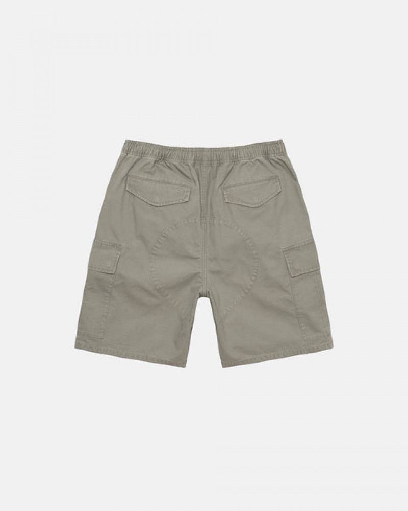 Olive Stussy Ripstop Cargo Beach Short Men Shorts | BYX-1651