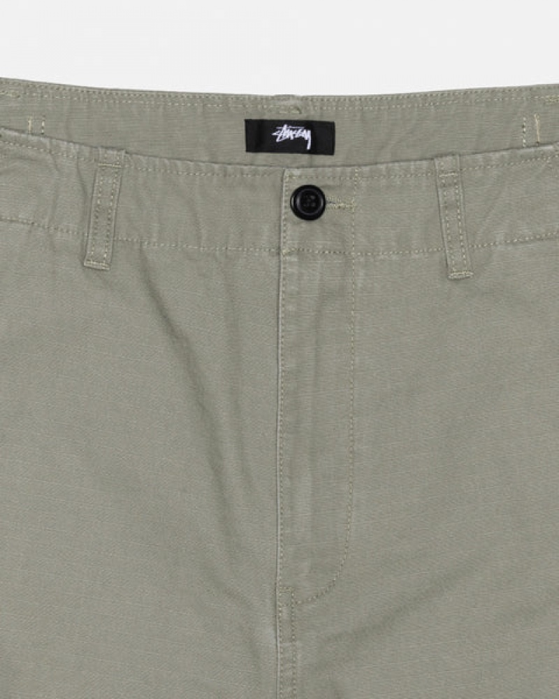 Olive Stussy Surplus Cargo Ripstop Women Pants | ILU-4839