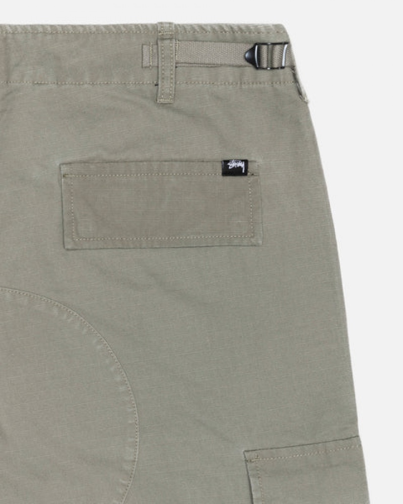 Olive Stussy Surplus Cargo Ripstop Women Pants | ILU-4839