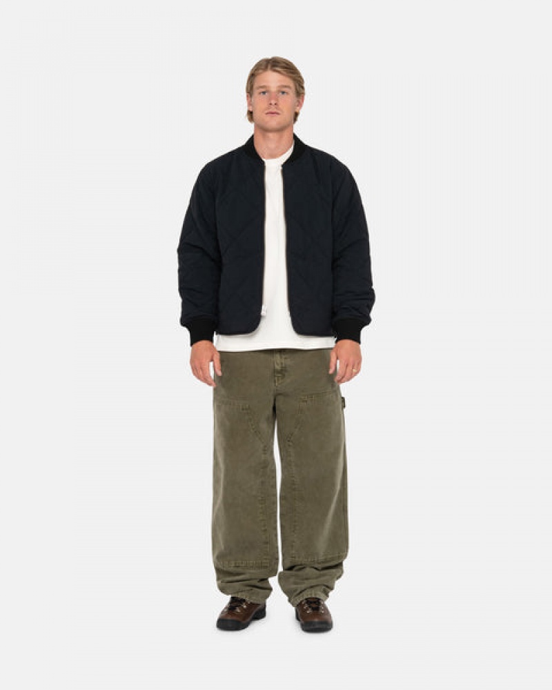 Olive Stussy Work Pant Canvas Men Pants | GKR-1174