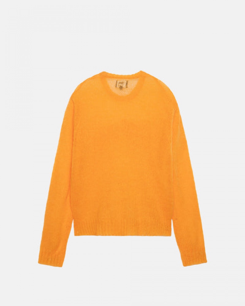 Orange Stussy Loose Knit Sweater Men Sweaters | FAN-0737