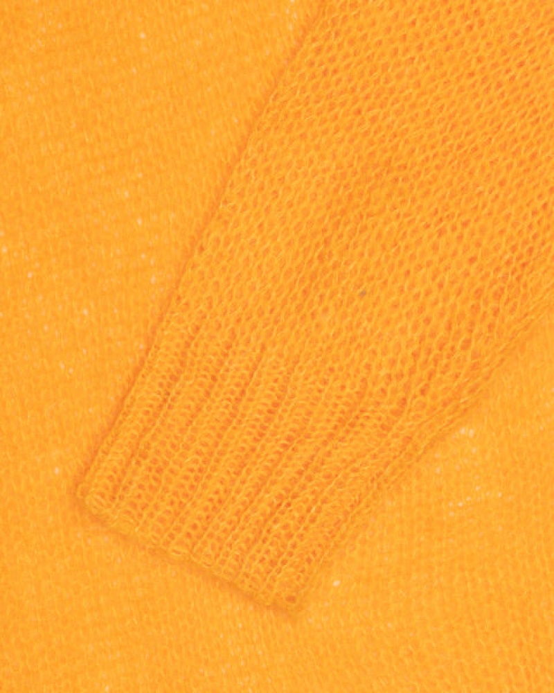 Orange Stussy Loose Knit Sweater Men Sweaters | FAN-0737