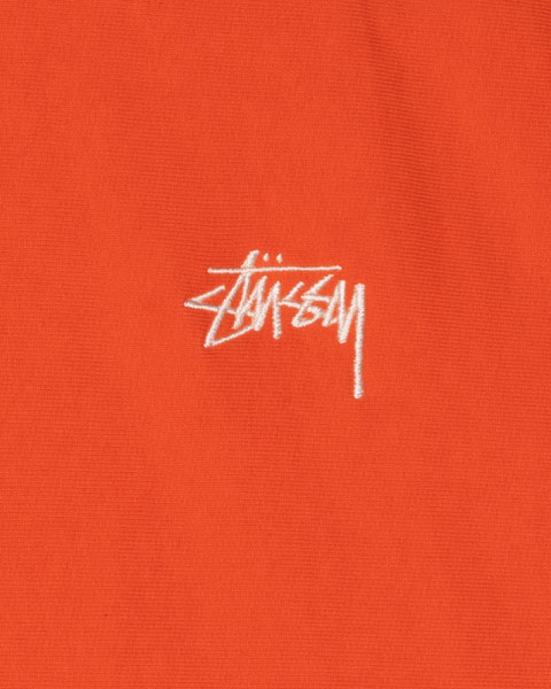 Orange Stussy Overdyed Stock Logo Hoodie Women Hoodie | YZW-3007