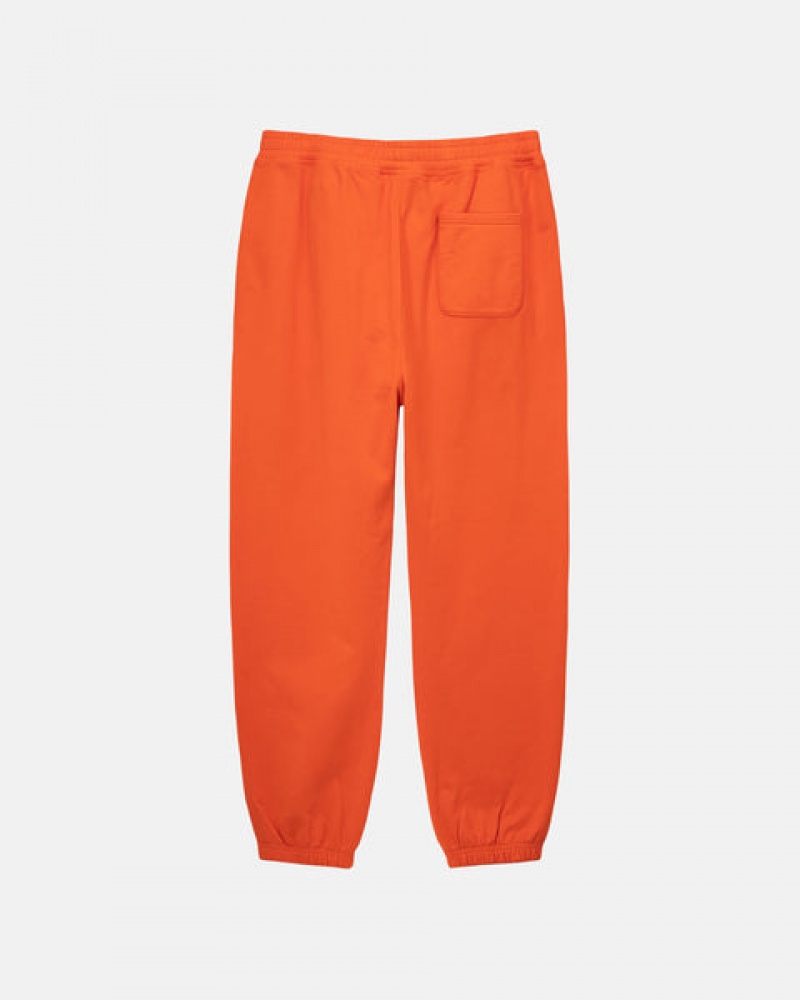 Orange Stussy Overdyed Stock Logo Pant Women Sweatshirts | RLB-2017