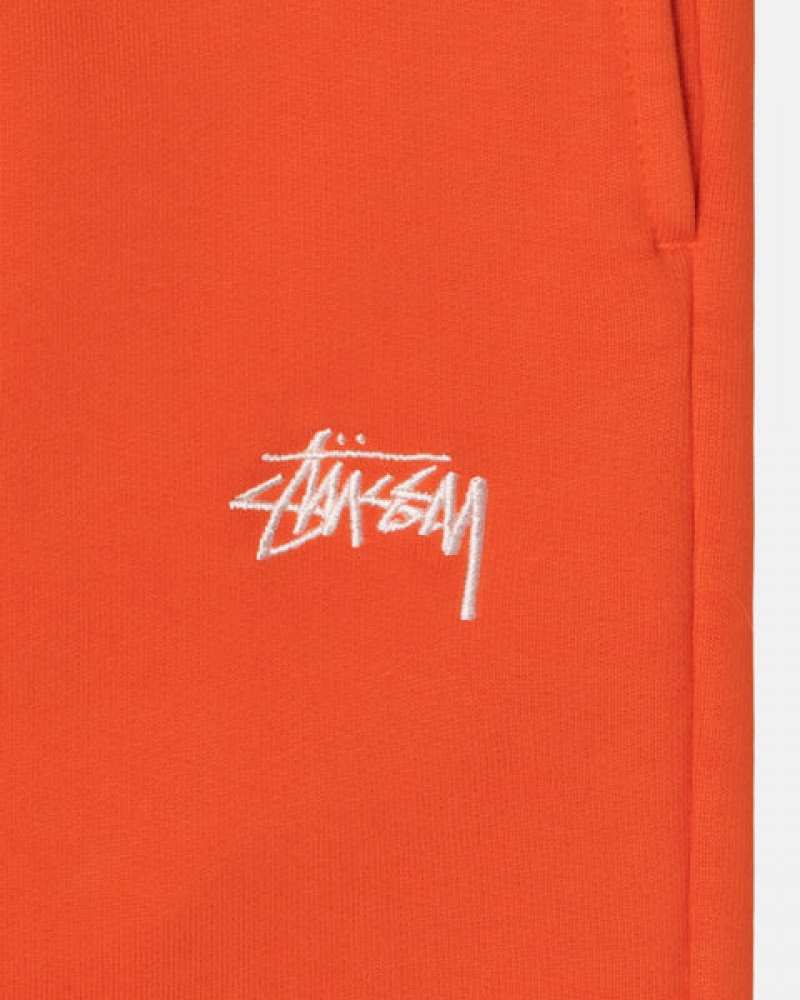 Orange Stussy Overdyed Stock Logo Pant Women Sweatshirts | RLB-2017