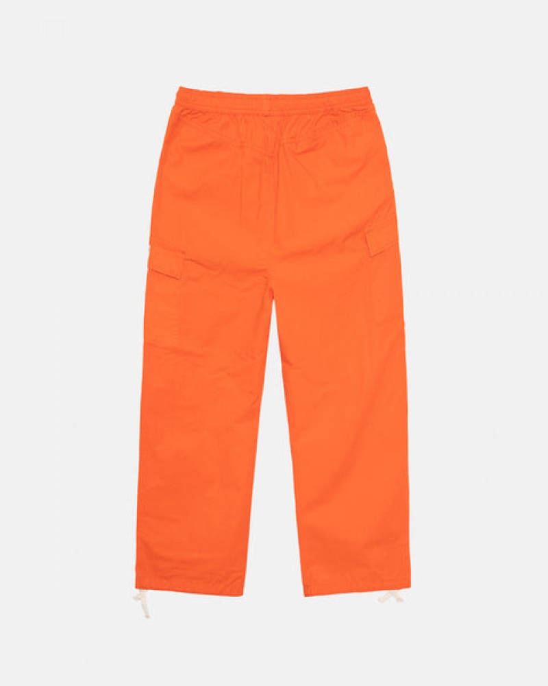 Orange Stussy Ripstop Cargo Beach Pant Women Pants | FSP-9609