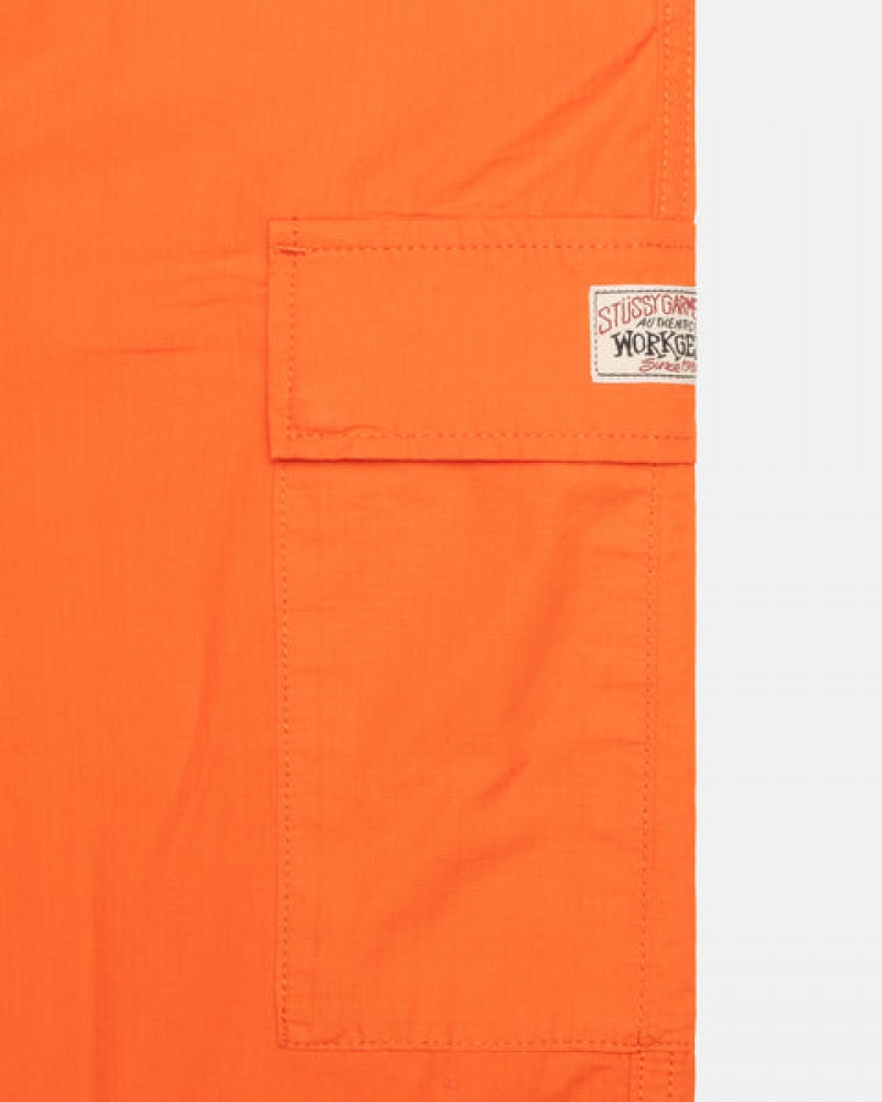 Orange Stussy Ripstop Cargo Beach Pant Women Pants | FSP-9609