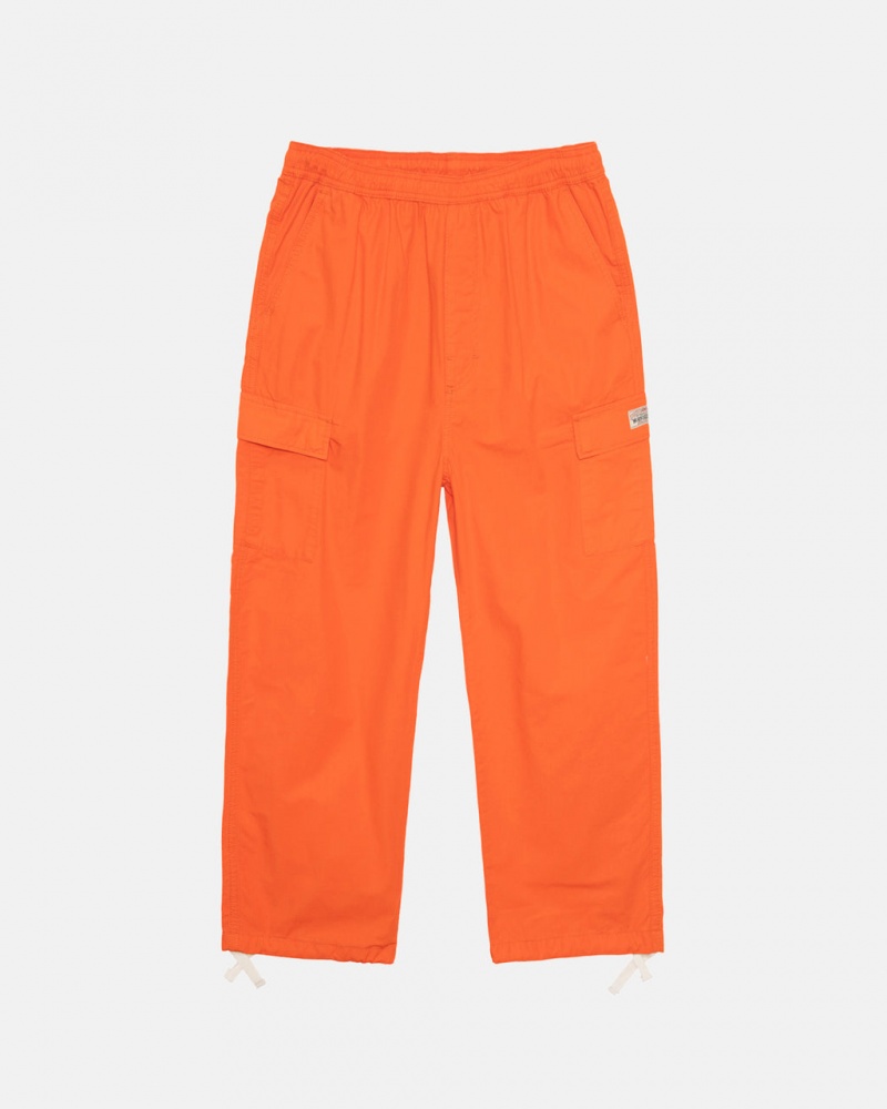 Orange Stussy Ripstop Cargo Beach Pant Women Pants | FSP-9609