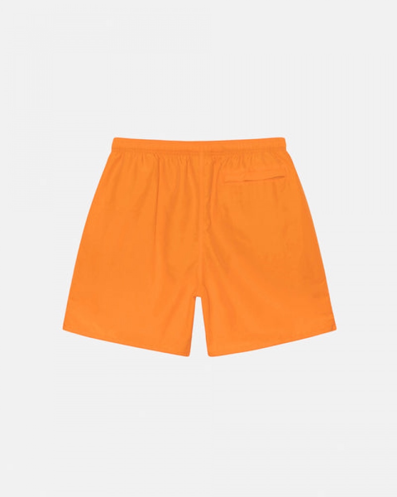 Orange Stussy Water Short Big Basic Men Shorts | OIF-4781