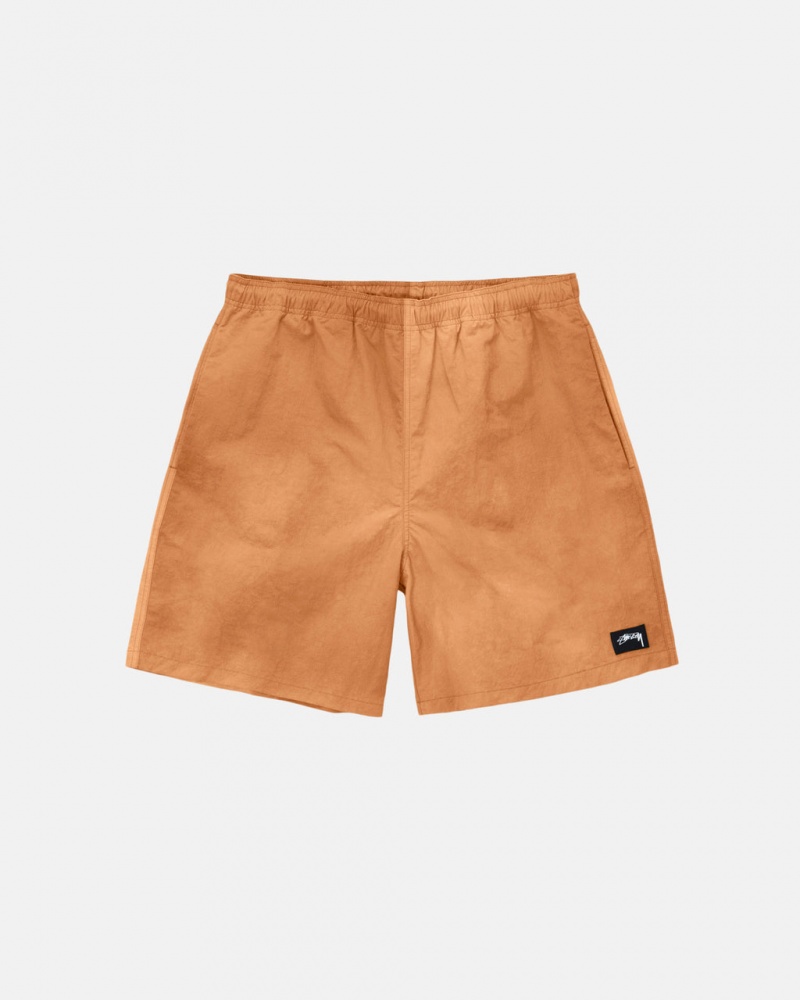 Orange Stussy Wave Dye Nylon Short Men Shorts | HRN-0008