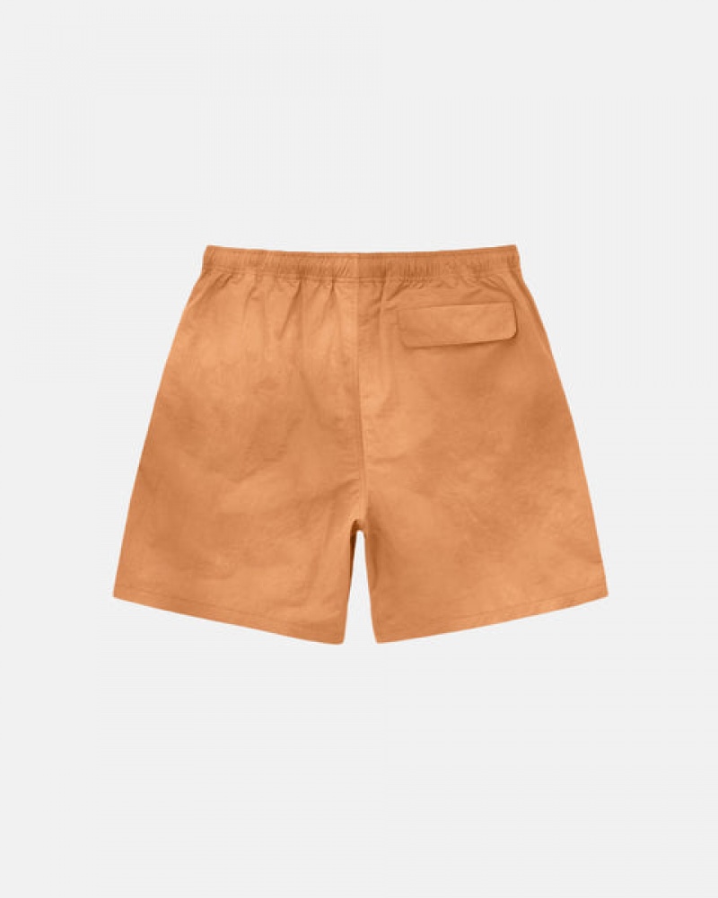 Orange Stussy Wave Dye Nylon Short Women Shorts | DOZ-4856