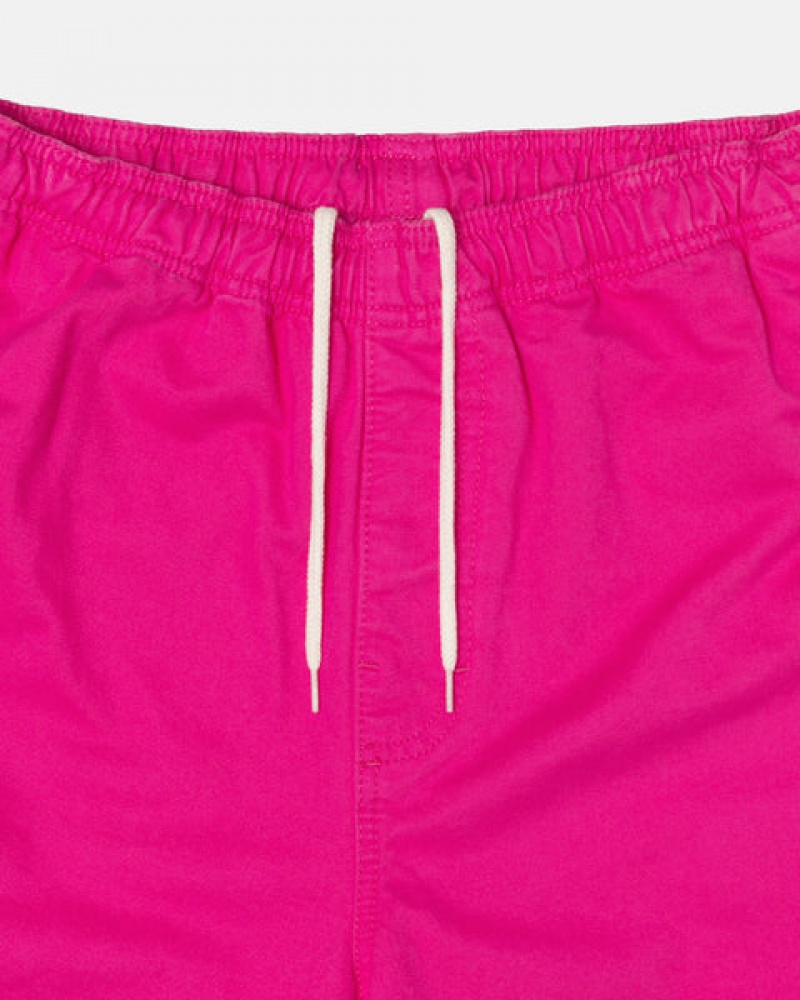 Pink Stussy Brushed Beach Pant Women Pants | EUG-7119