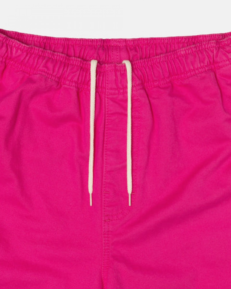 Pink Stussy Brushed Beach Short Women Shorts | GXM-4954