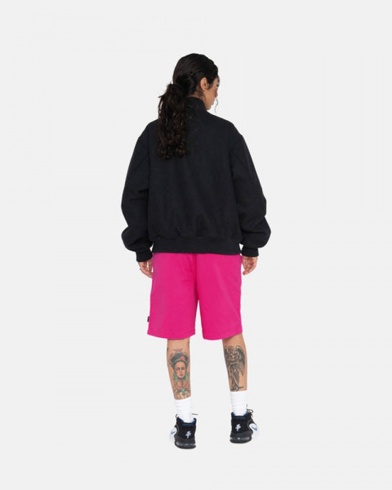 Pink Stussy Brushed Beach Short Women Shorts | GXM-4954