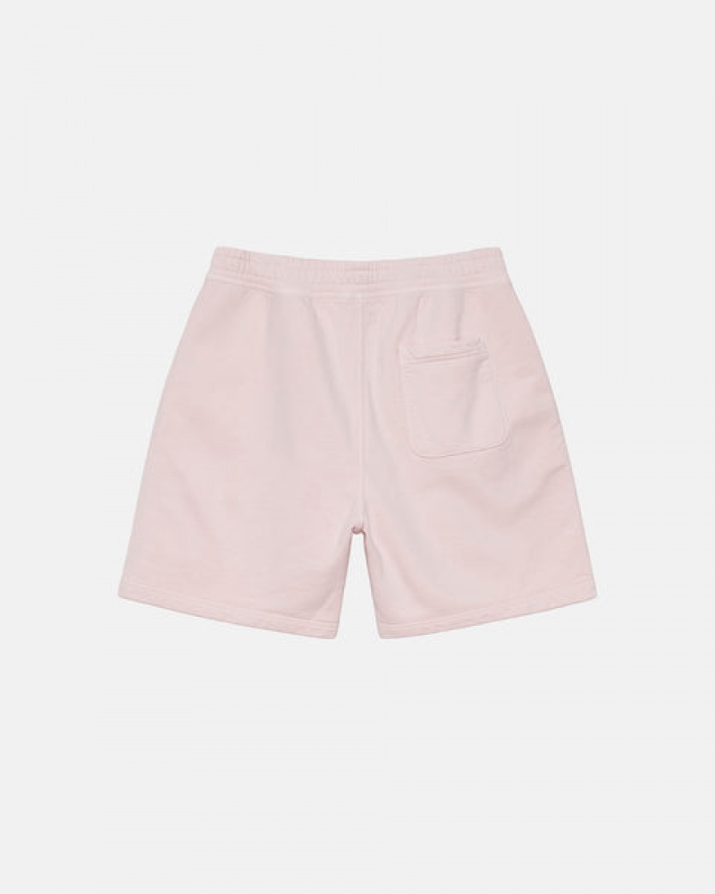 Pink Stussy Overdyed Stock Logo Short Men Shorts | STJ-6848