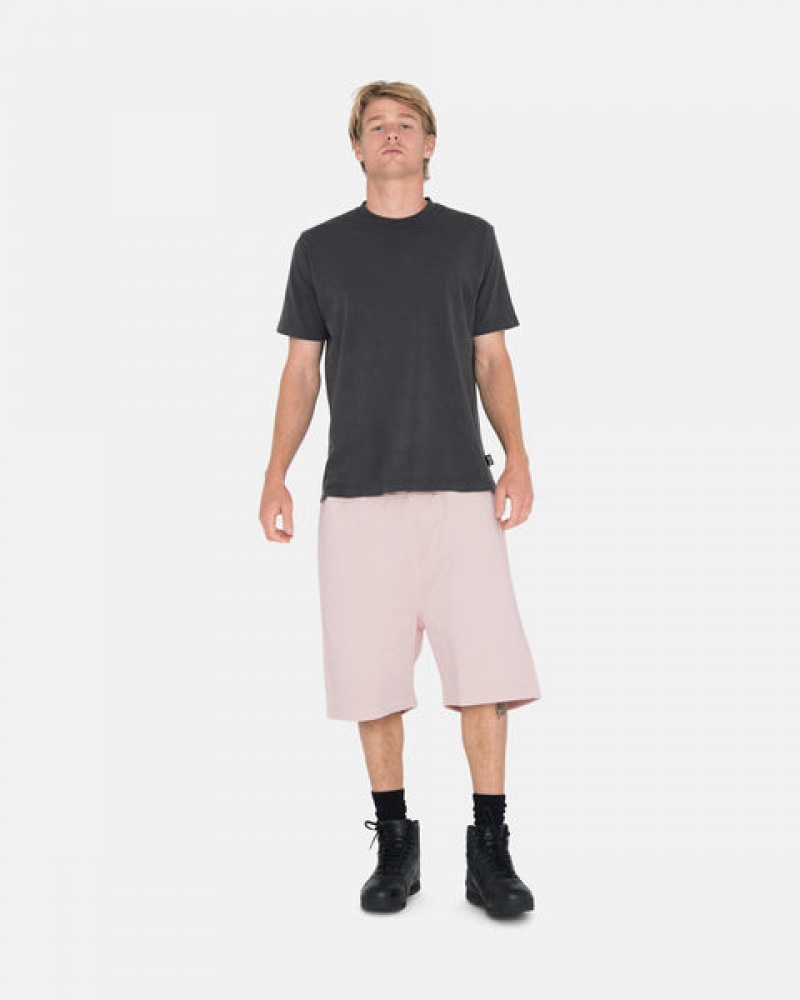 Pink Stussy Overdyed Stock Logo Short Men Shorts | STJ-6848