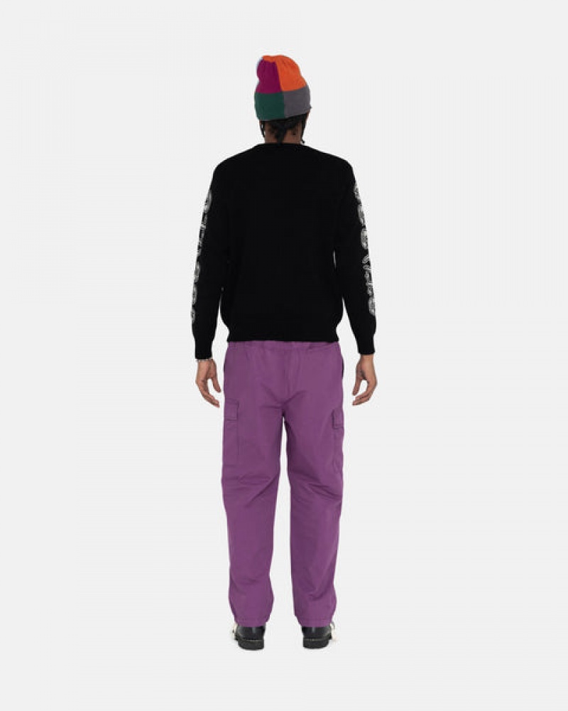 Purple Stussy Ripstop Cargo Beach Pant Men Pants | UZC-3629