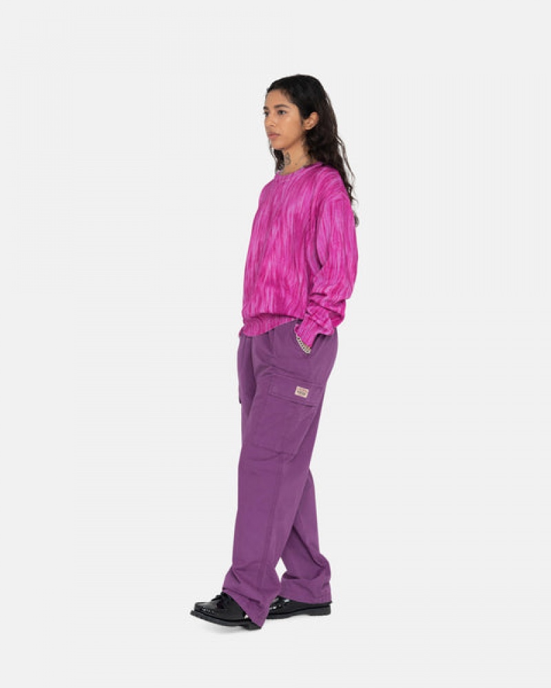 Purple Stussy Ripstop Cargo Beach Pant Men Pants | UZC-3629