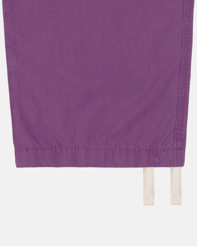 Purple Stussy Ripstop Cargo Beach Pant Men Pants | UZC-3629