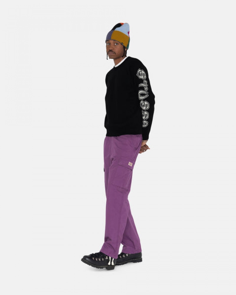 Purple Stussy Ripstop Cargo Beach Pant Men Pants | UZC-3629