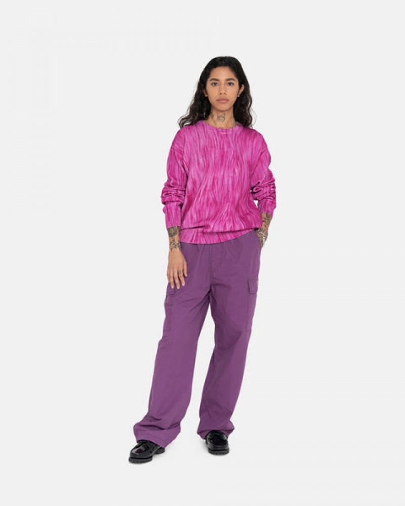 Purple Stussy Ripstop Cargo Beach Pant Women Pants | OGQ-4281