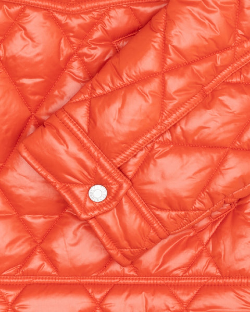 Red Stussy Ranch Jacket Quilted Nylon Women Jackets | XCJ-1475