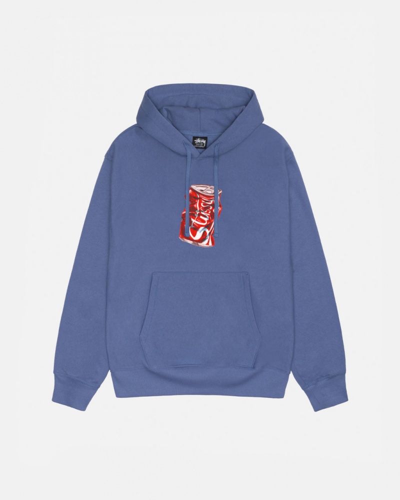 Royal Blue Stussy Soda Can Hoodie Men Hoodie | LDT-6863