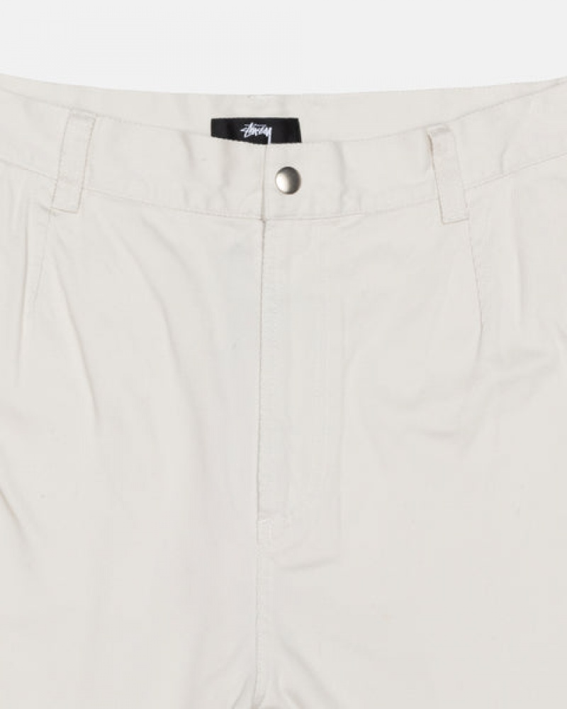 White Stussy Workgear Trouser Twill Men Pants | YQG-7280