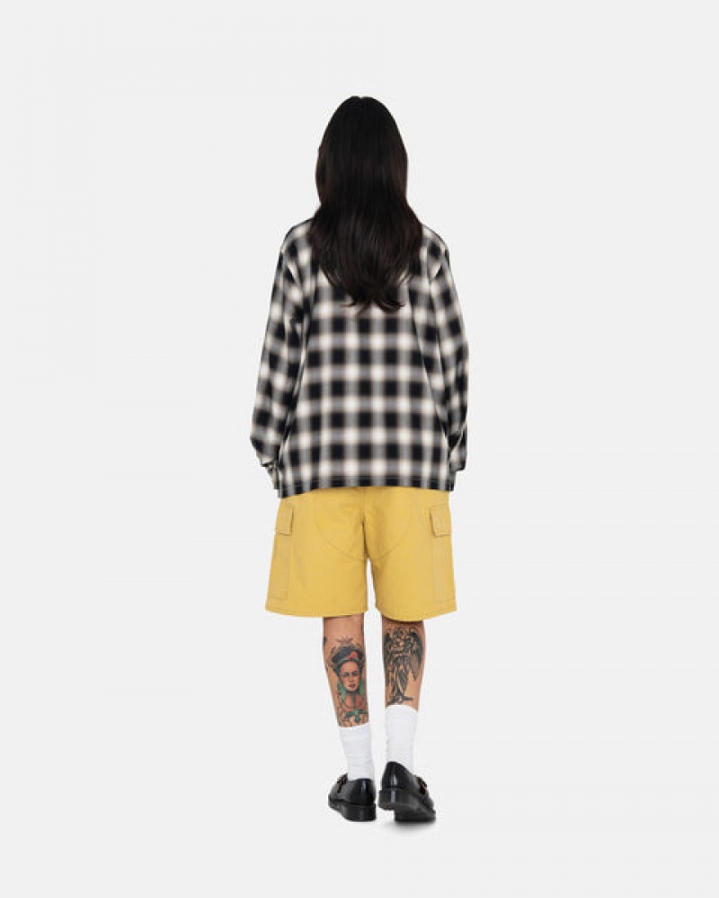 Yellow Stussy Ripstop Cargo Beach Short Men Shorts | XGH-2047