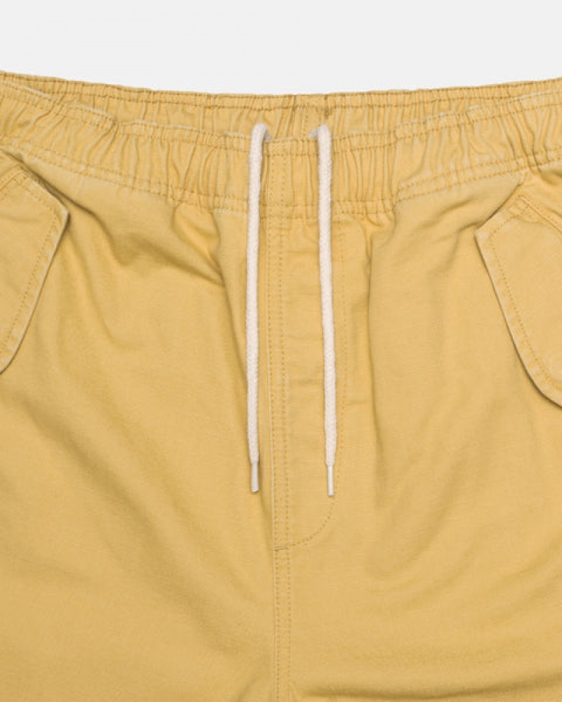 Yellow Stussy Ripstop Cargo Beach Short Men Shorts | XGH-2047