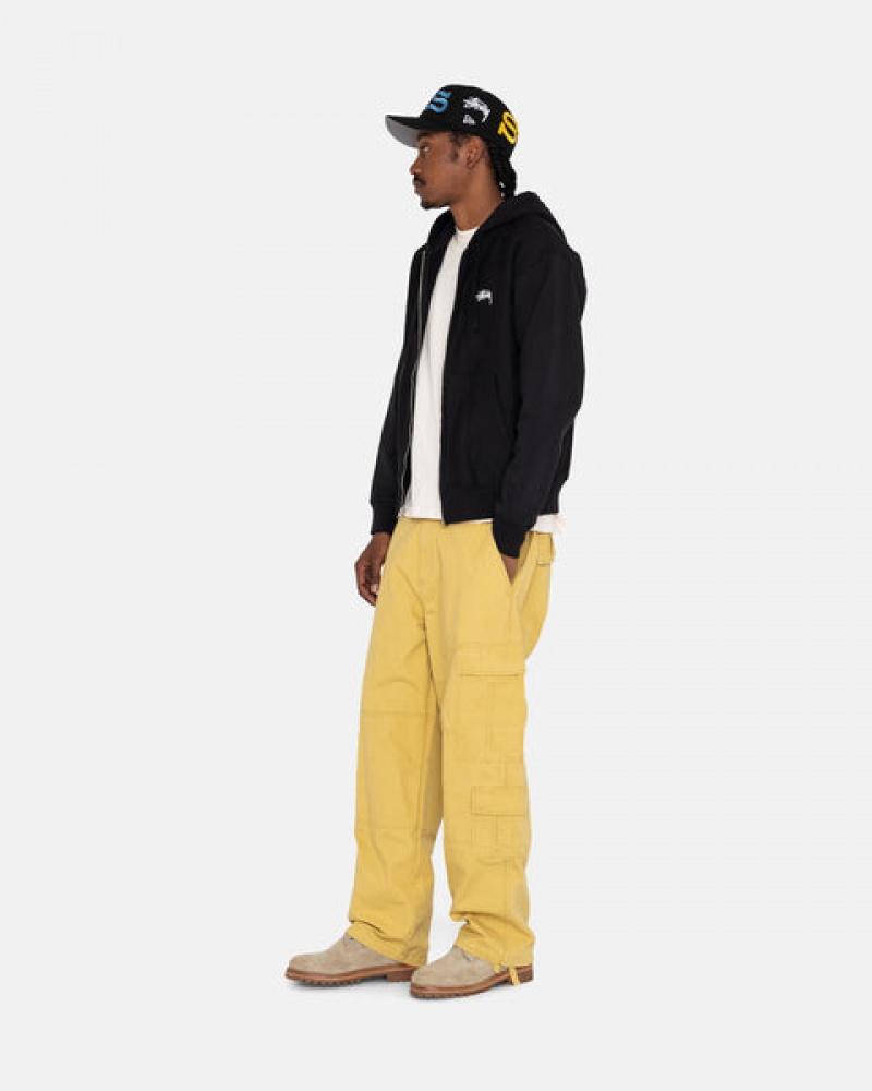 Yellow Stussy Ripstop Surplus Cargo Women Pants | DVL-1038