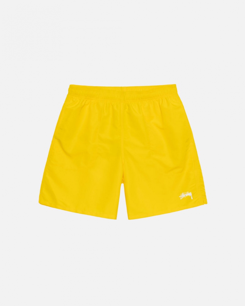 Yellow Stussy Water Short Stock Men Shorts | DQJ-7473